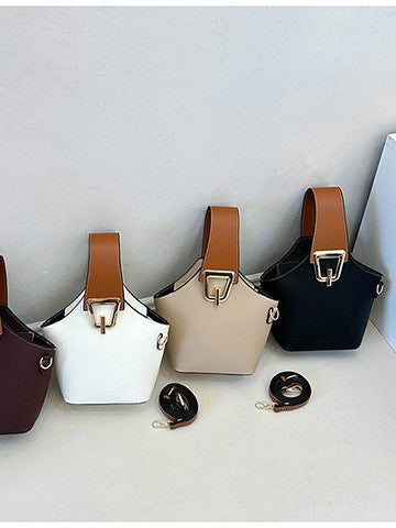 Damen Tragetasche im modernen Design mit elegantem Kettenverschluss Nord Taschen