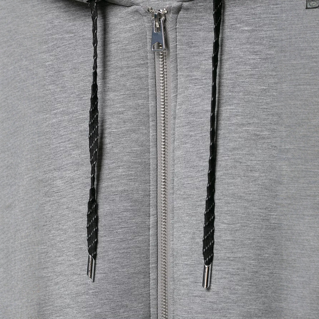 Damen Cropped Kapuzenjacke mit Reißverschluss, Ballonärmeln und elastischem Saum Nord Taschen