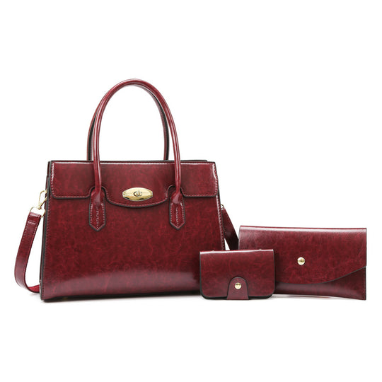 Damen elegantes Handtaschen-Set mit abnehmbarem Umhängeriemen Nord Taschen