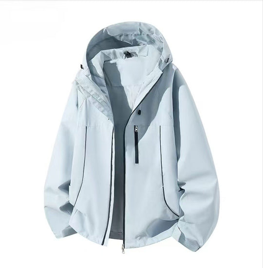 Herren Wasserdichte Kapuzen-Softshelljacke mit winddichtem Schnitt und Reißverschluss Nord Taschen