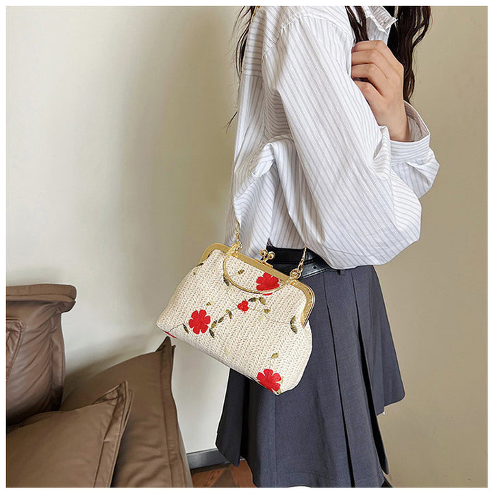 Damen elegante Handtasche mit floralem Muster Nord Taschen