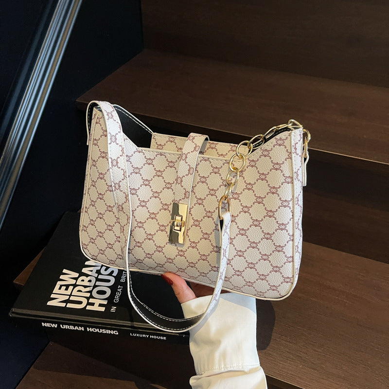 Damen Designer Umhängetasche mit exklusivem Kettenverschluss Nord Taschen