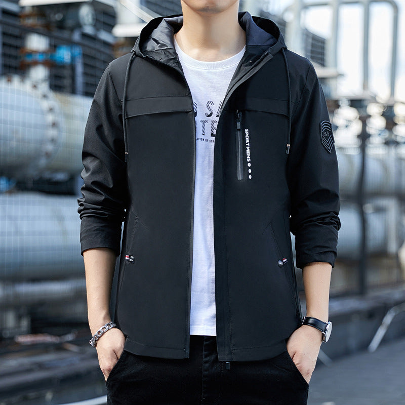 Herren Multifunktionale Sportjacke mit Kapuze Nord Taschen