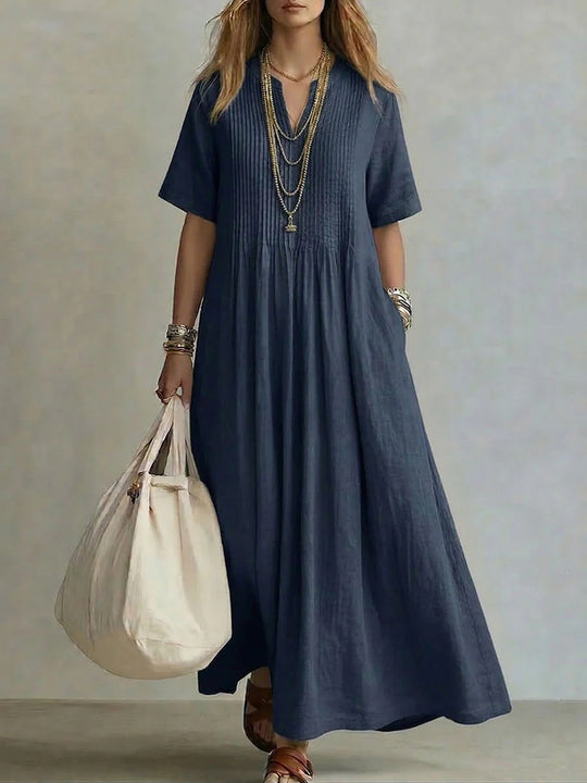 Damen Langes Sommerkleid Nord Taschen