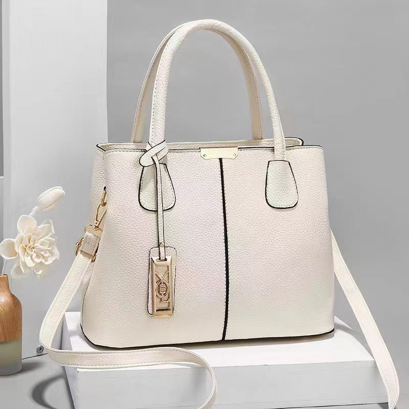 Damen moderne Handtasche mit strukturiertem Design und abnehmbarem Schultergurt Nord Taschen