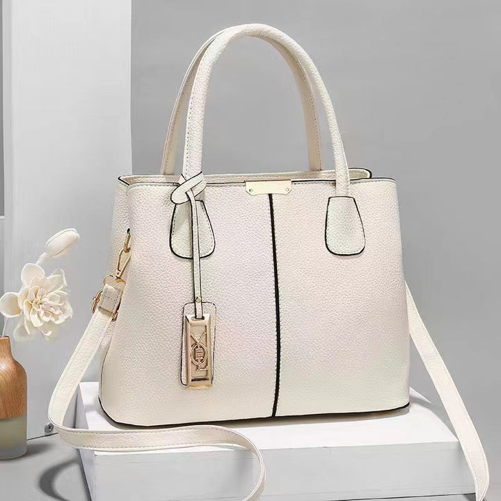 Damen moderne Handtasche mit strukturiertem Design und abnehmbarem Schultergurt Nord Taschen