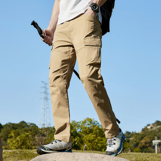 Herren Atmungsaktive Trekking-Cargohose mit Stretch und Mehrfachtaschen Nord Taschen