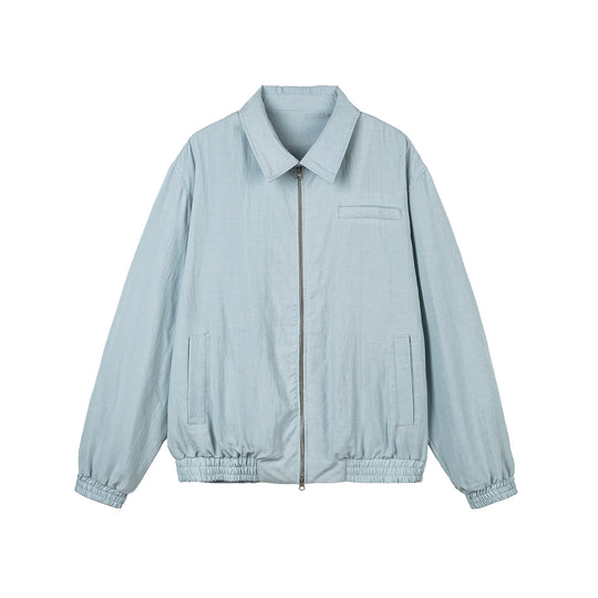 Damen Leichte Boxy‑Übergangsjacke mit durchgehendem Reißverschluss, elastischem Bund und Brust‑Welttasche Nord Taschen