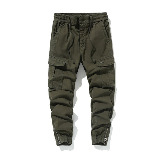 Herren Utility-Cargo-Jogginghose mit Mehrfachtaschen, elastischen Bündchen & Reißverschlussdetail Nord Taschen