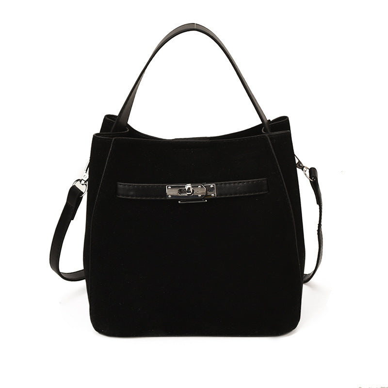 Damen elegante Veloursleder Tote Bag Nord Taschen