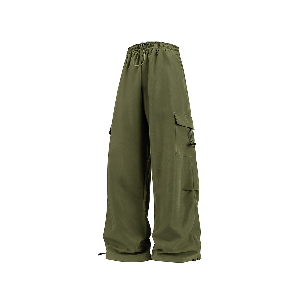 Herren Weite technische Cargo‑Hose mit Tunnelzugbund, Mehrfachtaschen und Kordelzugabschluss Nord Taschen