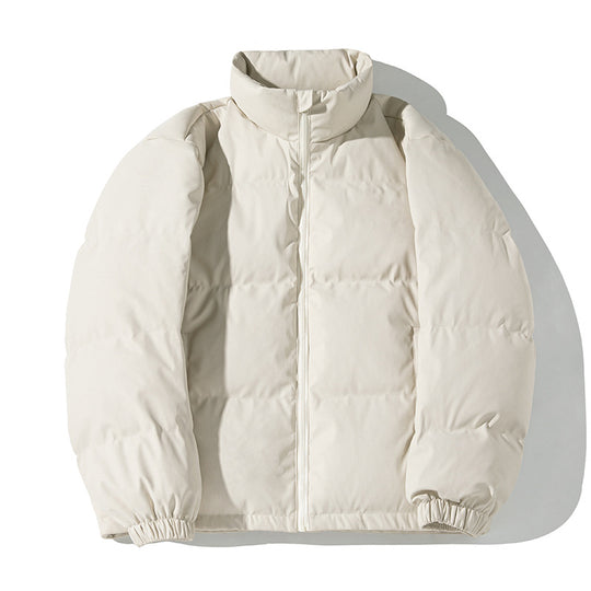 Unisex Boxy-Pufferjacke mit mattem Finish, hohem Stehkragen und verstellbarem Kordelzugsaum Nord Taschen