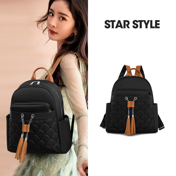Damen multifunktionaler Rucksack mit elegantem Kettenakzent Nord Taschen