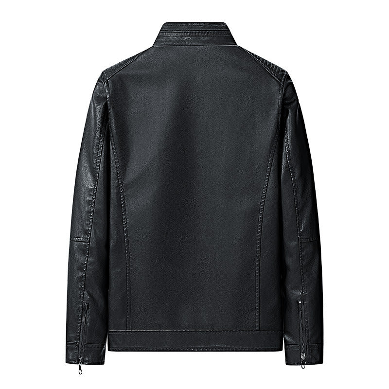 Herren modische Lederjacke mit Steppdetails Nord Taschen