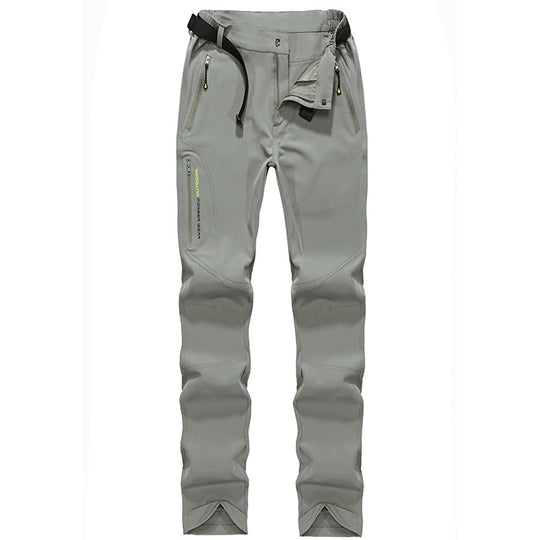 Damen Stretch-Softshell Outdoorhose mit vorgeformten Knien, verstellbarem Bund und Reißverschlusstaschen Nord Taschen