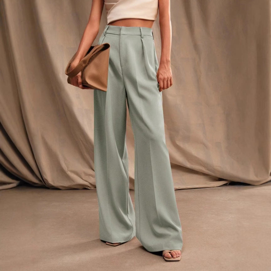 Damen weite Stoffhose