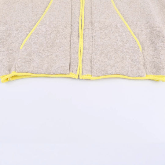 Damen Kurze Boxy‑Fleecejacke mit hohem Funnelkragen und Kontrastpaspel Nord Taschen