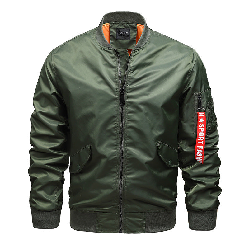 Herren leichtes Pilotblouson aus Hightech‑Nylon mit Ärmel‑Organizer und kontrastierendem Innenfutter Nord Taschen