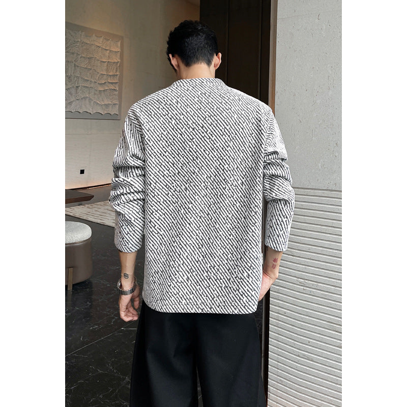 Herren Modischer Oversized Pullover Nord Taschen