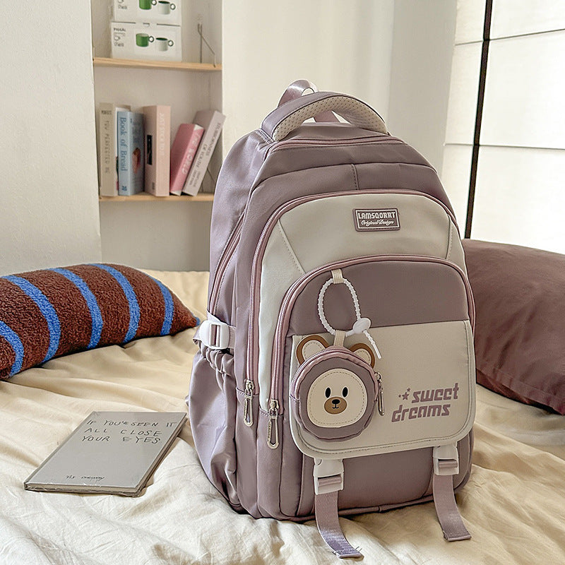 Damen Rucksack mit vielseitigem Fächersystem und charmantem Plüschanhänger Nord Taschen