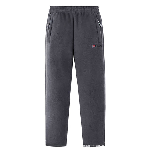 Damen Bequeme Thermo-Fleece-Jogginghose mit Gummibund und Reißverschlusstaschen Nord Taschen