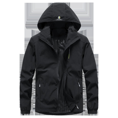 Herren leichte Softshell-Kapuzenjacke mit winddichter Membran und Reißverschlusstaschen Nord Taschen