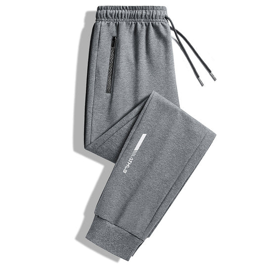 Herren Slim-Fit Performance-Jogginghose mit Reißverschlusstaschen, elastischem Bund und Bündchen Nord Taschen