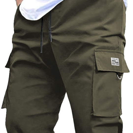 Herren Leichtgewichtige Technical-Cargohose mit Tunnelzugbund, D‑Ring & großen Klappfächern Nord Taschen