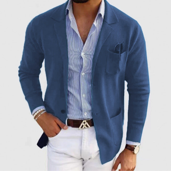 Herren lässiger Blazer mit feiner Struktur - Vittorelli