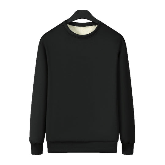 Herren Gefüttertes Rundhals-Sweatshirt mit Teddyfutter & gerippten Bündchen Nord Taschen