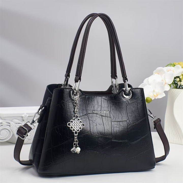 Damen elegante Handtasche im luxuriösen Krokodilleder-Look Nord Taschen