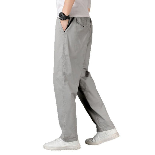Herren Weite Baumwoll-Chinohose im Relaxed-Fit mit elastischem Komfortbund & verdeckten Eingriffstaschen Nord Taschen