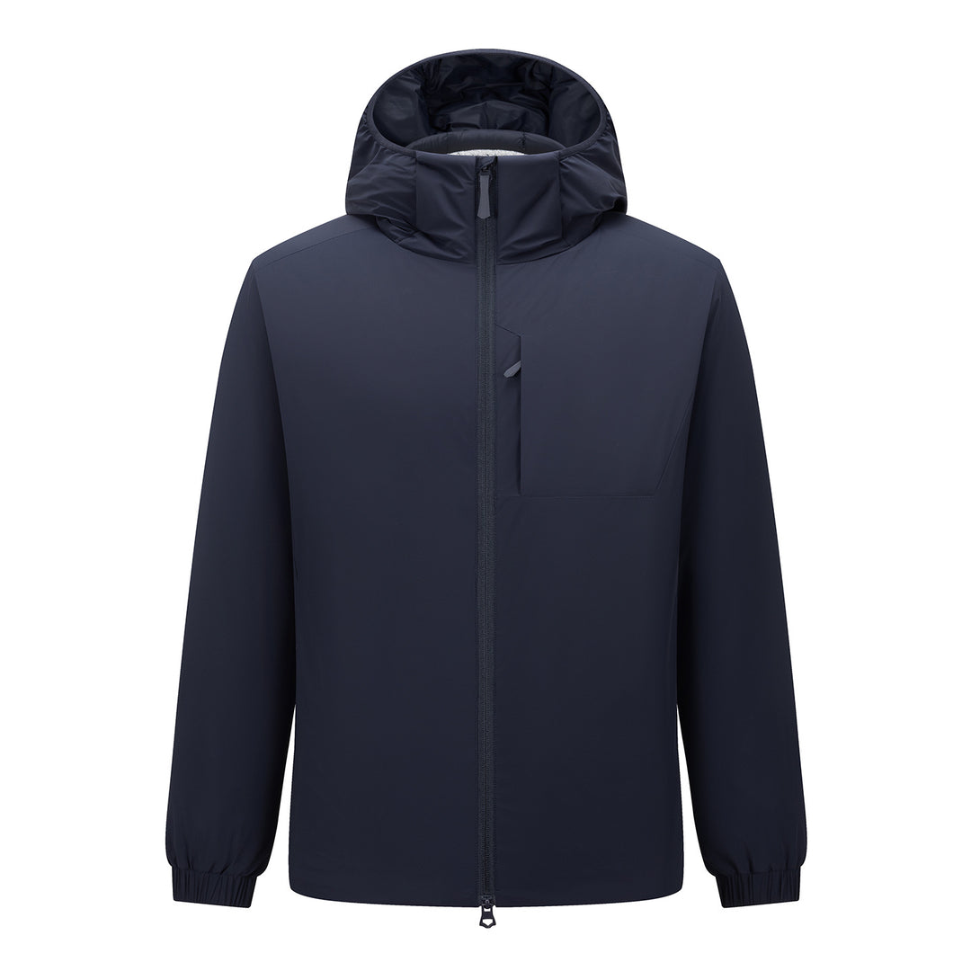 Herren Kapuzen-Softshelljacke mit Zwei-Wege-Reißverschluss, wasserabweisender Membran und Brusttasche Nord Taschen