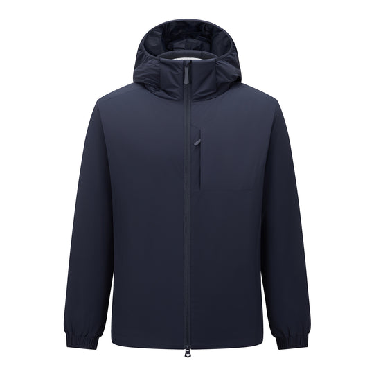 Herren Kapuzen-Softshelljacke mit Zwei-Wege-Reißverschluss, wasserabweisender Membran und Brusttasche Nord Taschen