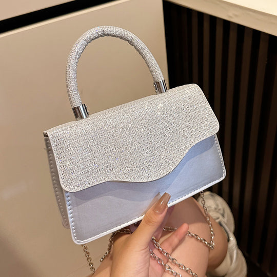 Damen Glamouröse Handtasche mit glitzerndem Obermaterial Nord Taschen