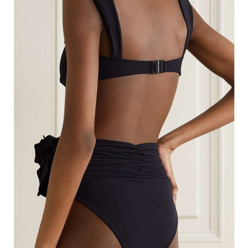Damen Hochgeschnittener Bikini mit raffiniertem Rüschendetail Nord Taschen