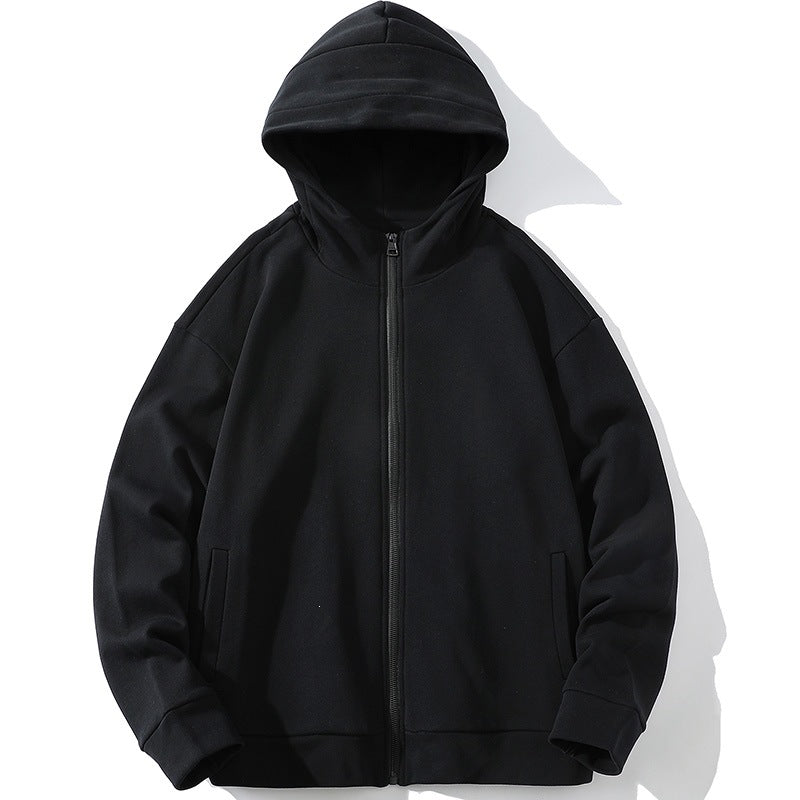 Unisex Oversize Kapuzen-Zipjacke aus weichem Fleece mit durchgehendem Reißverschluss und Eingrifftaschen Nord Taschen