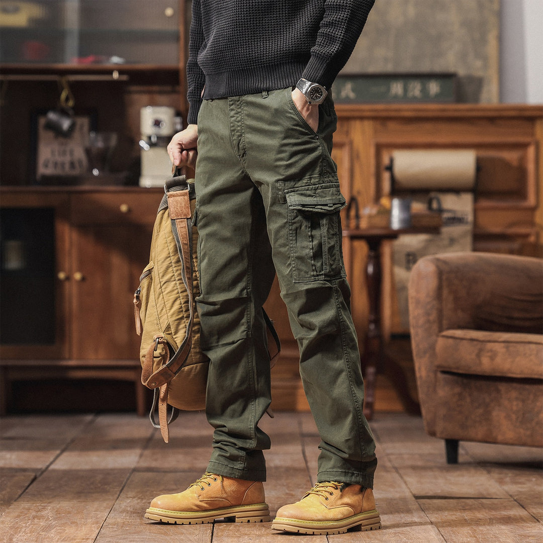 Herren Tapered Utility‑Cargo‑Hose mit Mehrfachtaschen und verstärkten Kniepartien Nord Taschen