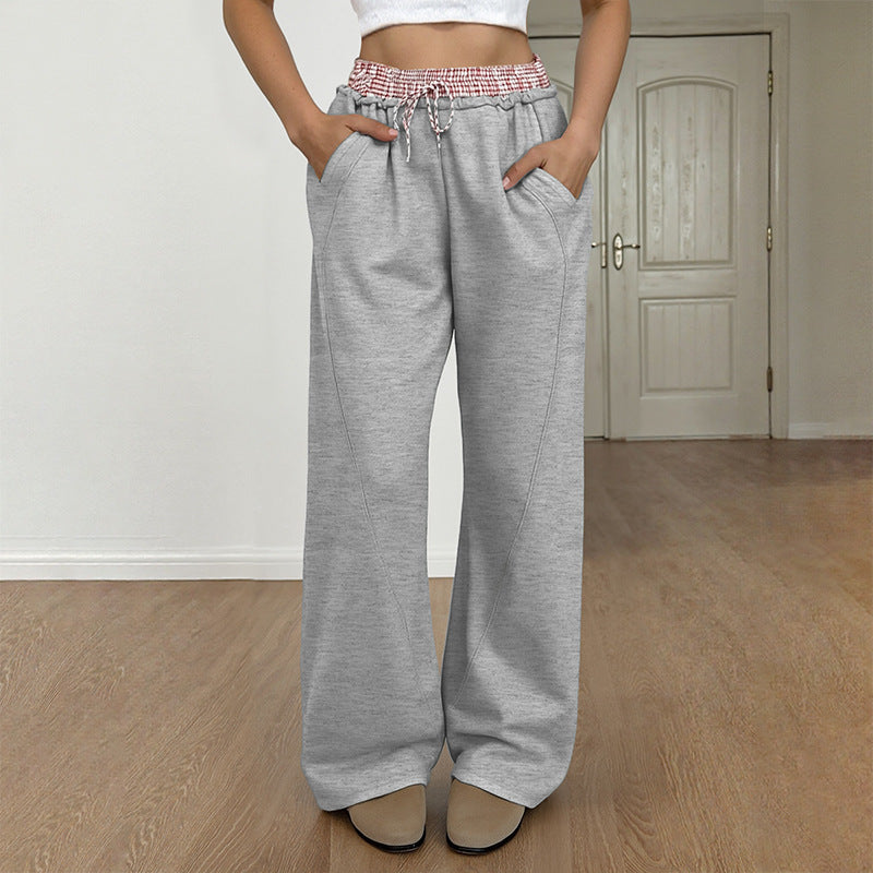 Damen Lässige Weite Jogginghose Nord Taschen