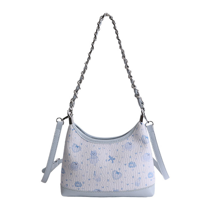 Damen Schultertasche mit verspieltem Design und charmantem Tieranhänger Nord Taschen