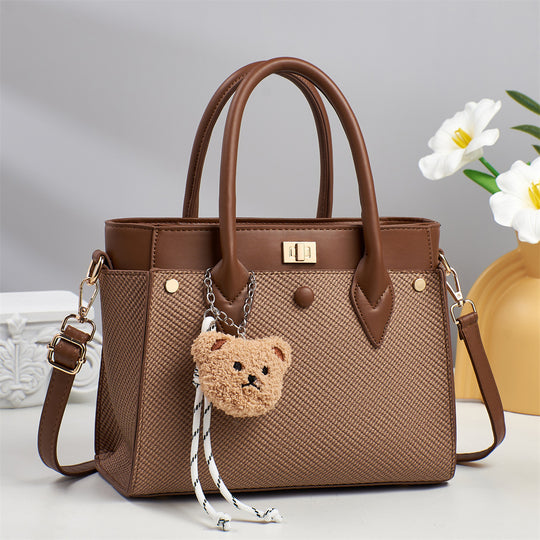 Damen Handtasche mit strukturiertem Design und abnehmbaren Trageriemen Nord Taschen