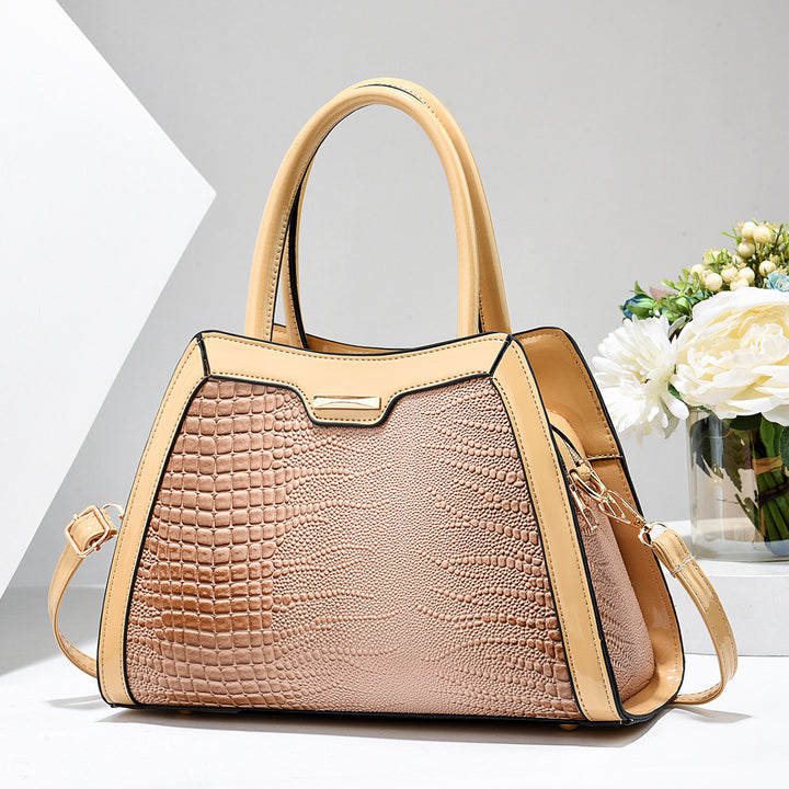 Damen elegante Handtasche im modernen Krokodil-Look Nord Taschen