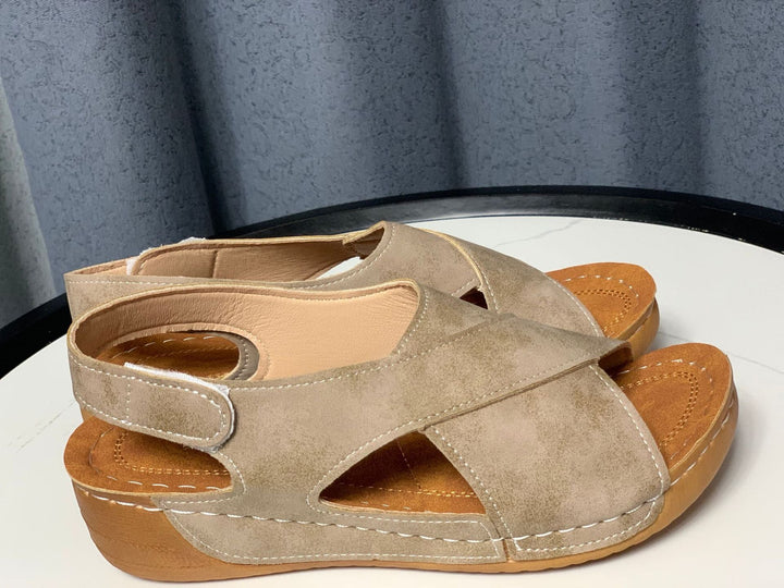 Damen Komfort-Sandalen mit anatomisch geformtem Fußbett und rutschfester Sohle