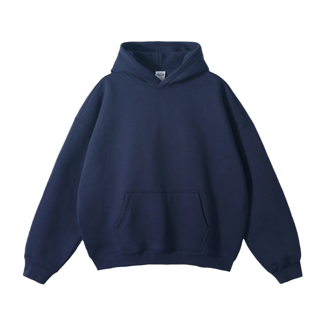 Unisex nan weit geschnittener Kapuzenpullover aus Bio-Baumwolle mit Kängurutasche Nord Taschen