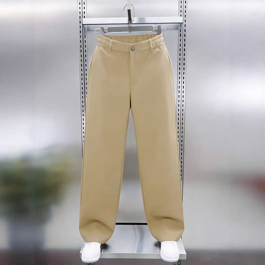 Herren weite Chinohose im Relaxed‑Fit mit elastischem Komfortbund und Seitentaschen Nord Taschen