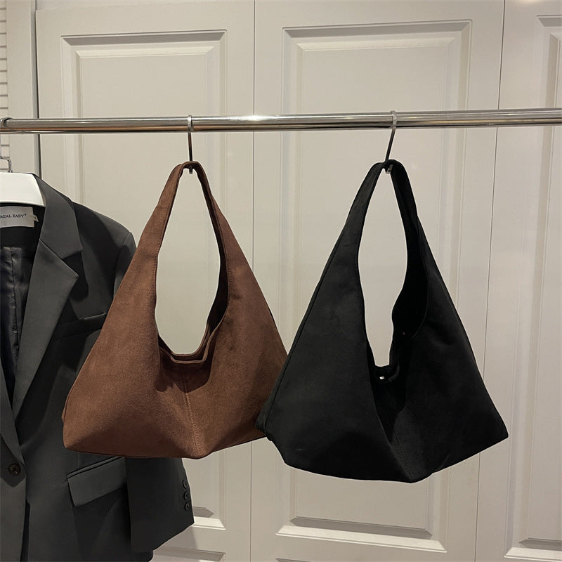 Damen elegante Hobo-Tasche aus feinem Wildleder Nord Taschen