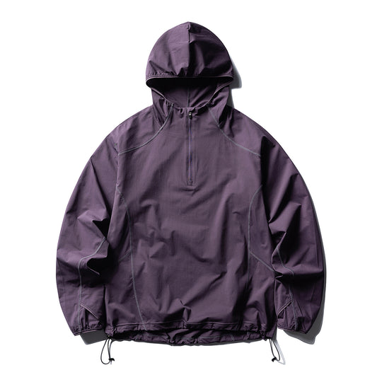 Unisex Atmungsaktiver Half-Zip-Kapuzenanorak mit Tunnelzugsaum und Flatlock‑Nähten Nord Taschen