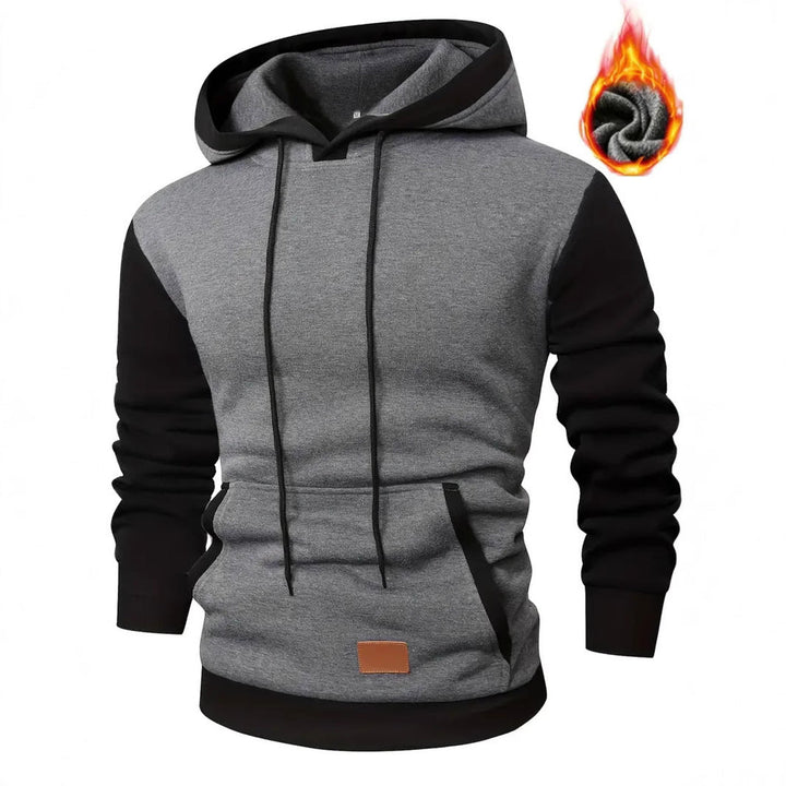 Herren modischer Hoodie mit praktischen Taschen und kontrastrierendem Design