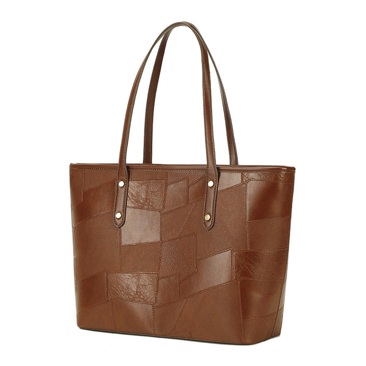 Damen Tote Tasche mit ausgefallenem Patchwork-Design und hochwertiger Lederverarbeitung Nord Taschen