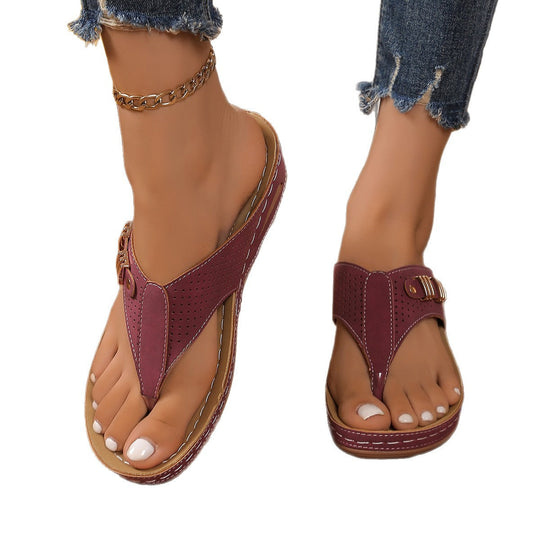 Damen Komfortable Zehentrenner Sandalen Nord Taschen